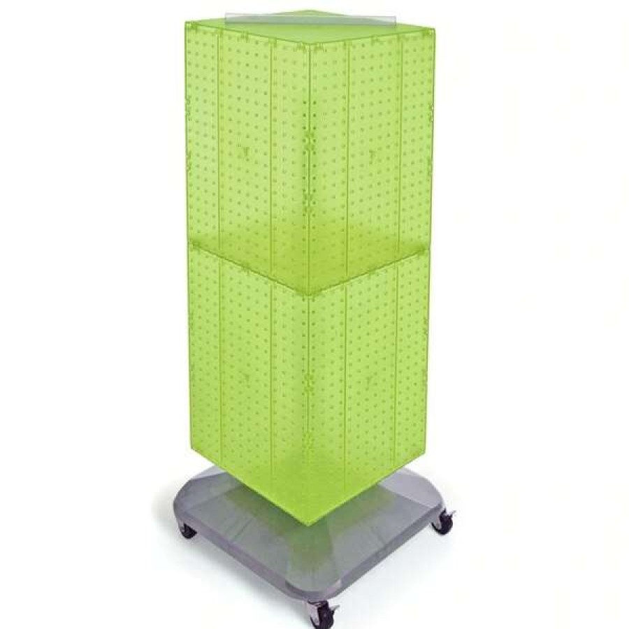 Shop Four-Sided Pegboard Tower Revolving Display Panel Size 14 W X 40 H Wholesale