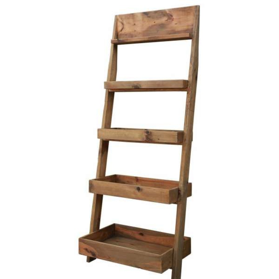 Winsun Furniture New Arrivals Homestead Recycled Pine Timber Ladder Shelf Hot