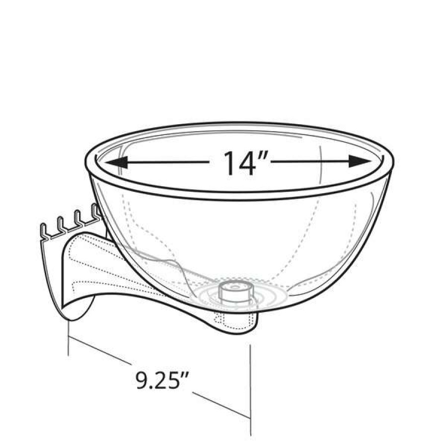 Outlet 14 Bowl Display For Pegboard/Slatwall Hot