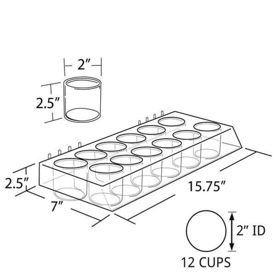 Shop 12-Cup Display Tray, Pk2 Wholesale