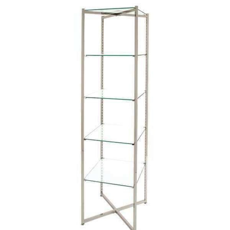 Shop Glass Fldng Tower, Steel/Glass, 18 L, 18 W Online