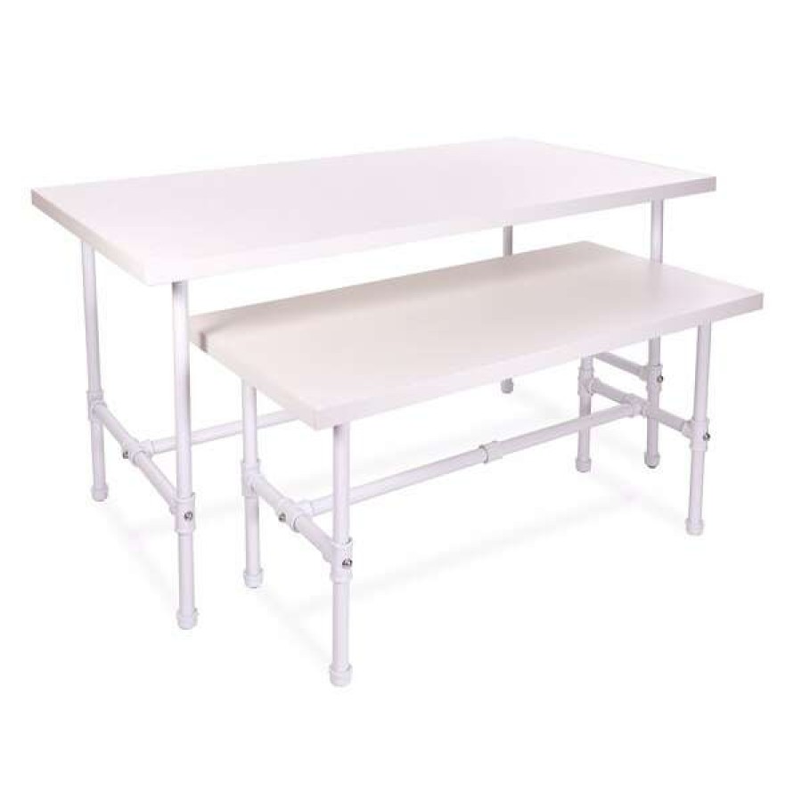 Shop Pipeline Large Nesting Table, White Best