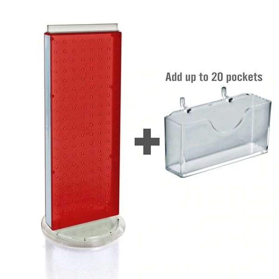 Shop 20 Pocket Revolving Pegboard Gift Card Kit For Countertop 8 X 21 New