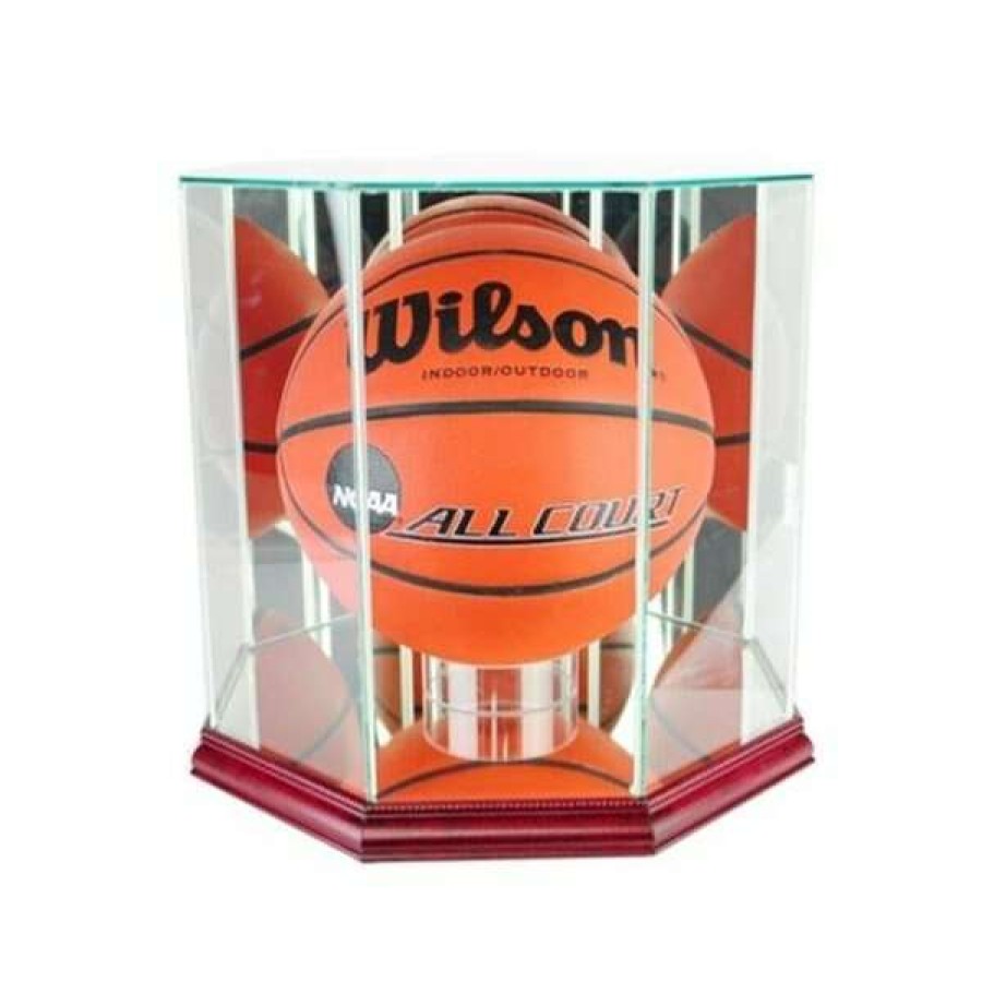 Shop Bbo-C Octagon Basketball Display Case, Cherry Best