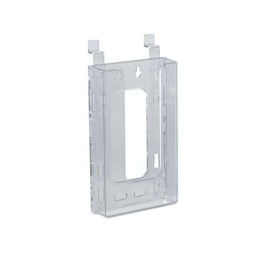 Outlet Slatwall Trifold Brochure Holder. Inside Dimension: 4.375 W, Pk10 Clearance