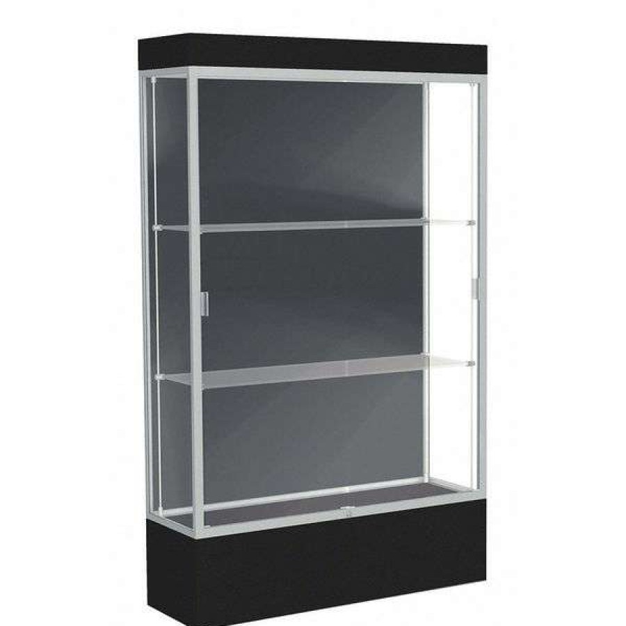 Shop Lit Flr, 48X76X20, 12In.Bse, Slate, Satn, Blk Hot