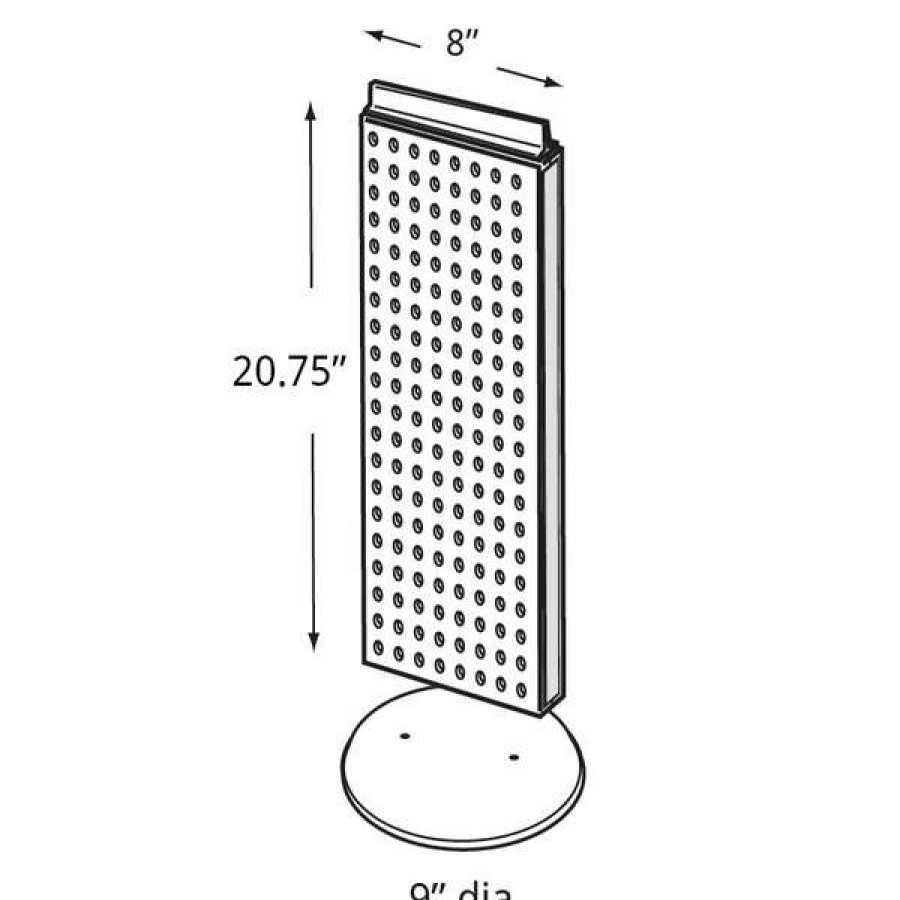 Shop Non-Revolving 8 W X 20.75 H Pegboard Counter Display Hot