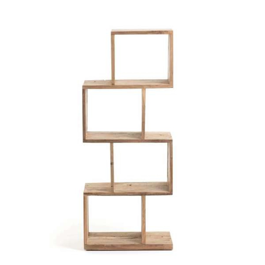 El Diseno Special Style Seia Recycled Teak Timber Display Shelf Hot