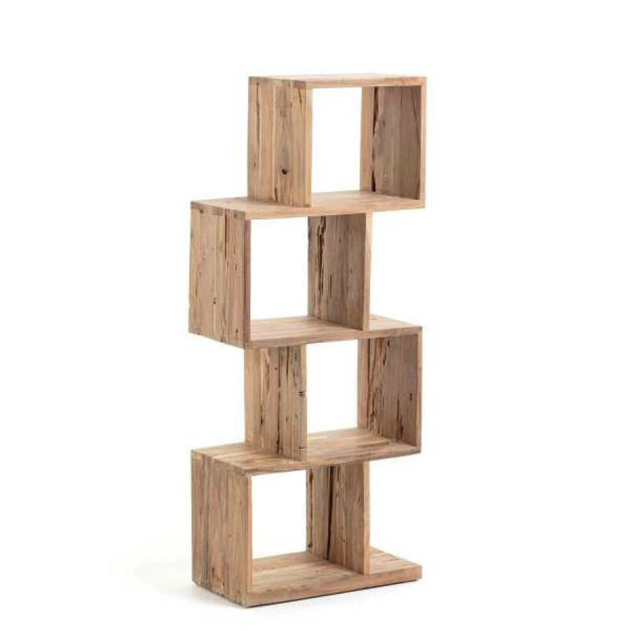 El Diseno Special Style Seia Recycled Teak Timber Display Shelf Hot