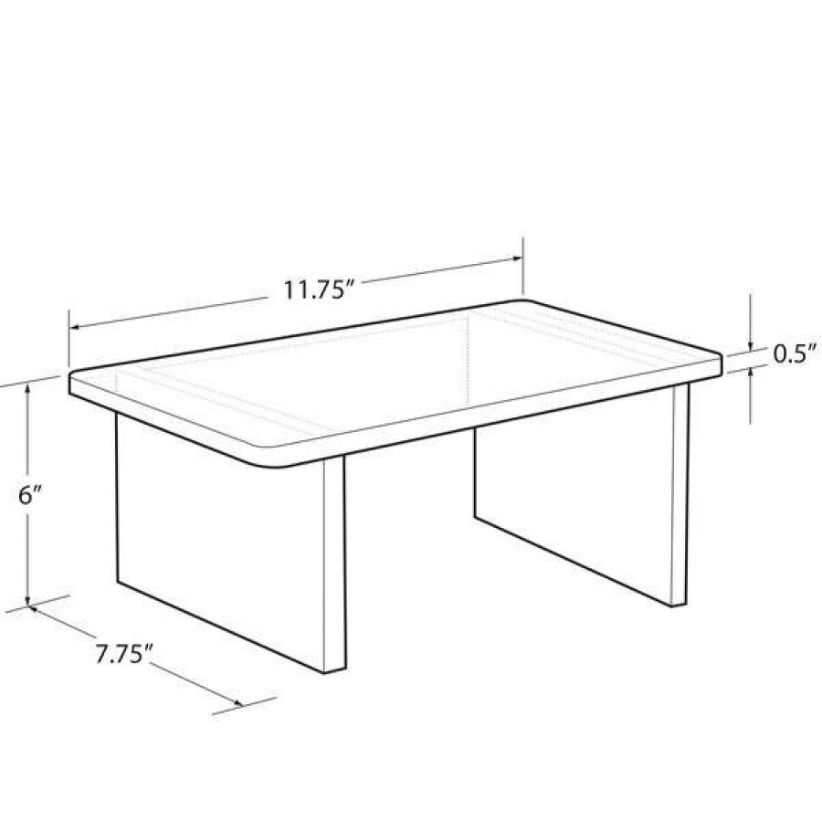 Shop 6 H Clear Acrylic Deluxe Riser Display New