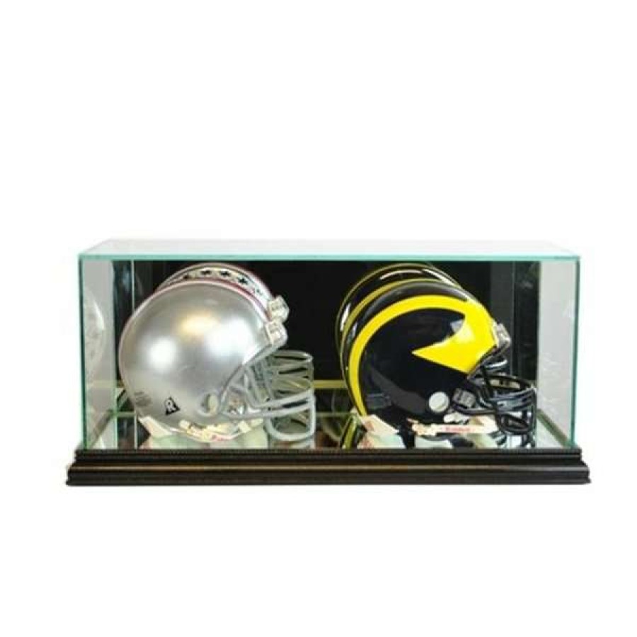 Shop Dbmh-B Double Mini Football Helmet Display Case, Black Clearance