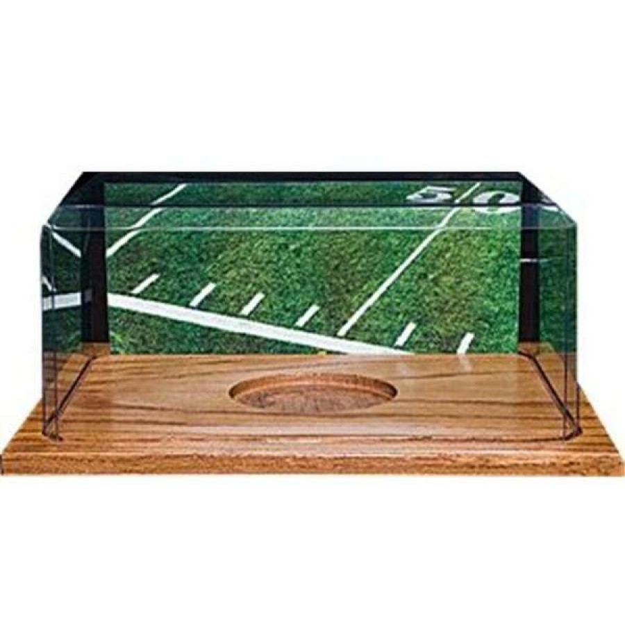 Shop Ctbl-010922 Football Unsigned Display Case With Wood Base Online