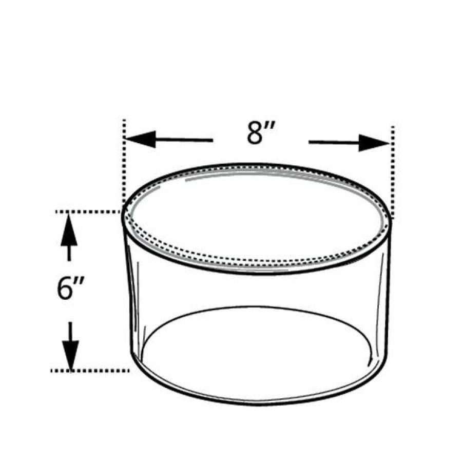 Shop 8 W X 6 H Clear Acrylic Cylinder Clearance