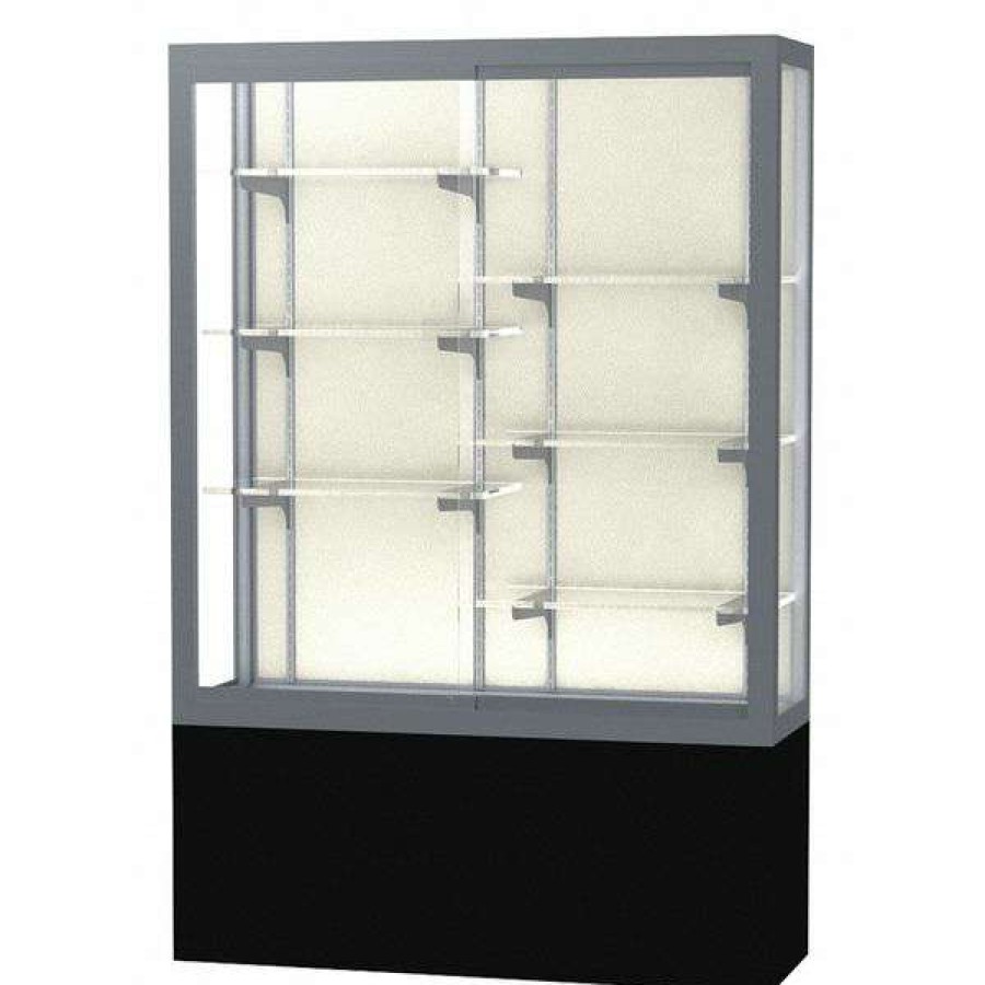 Shop Display Case, 48X66X16, Plaque, Satin Hot