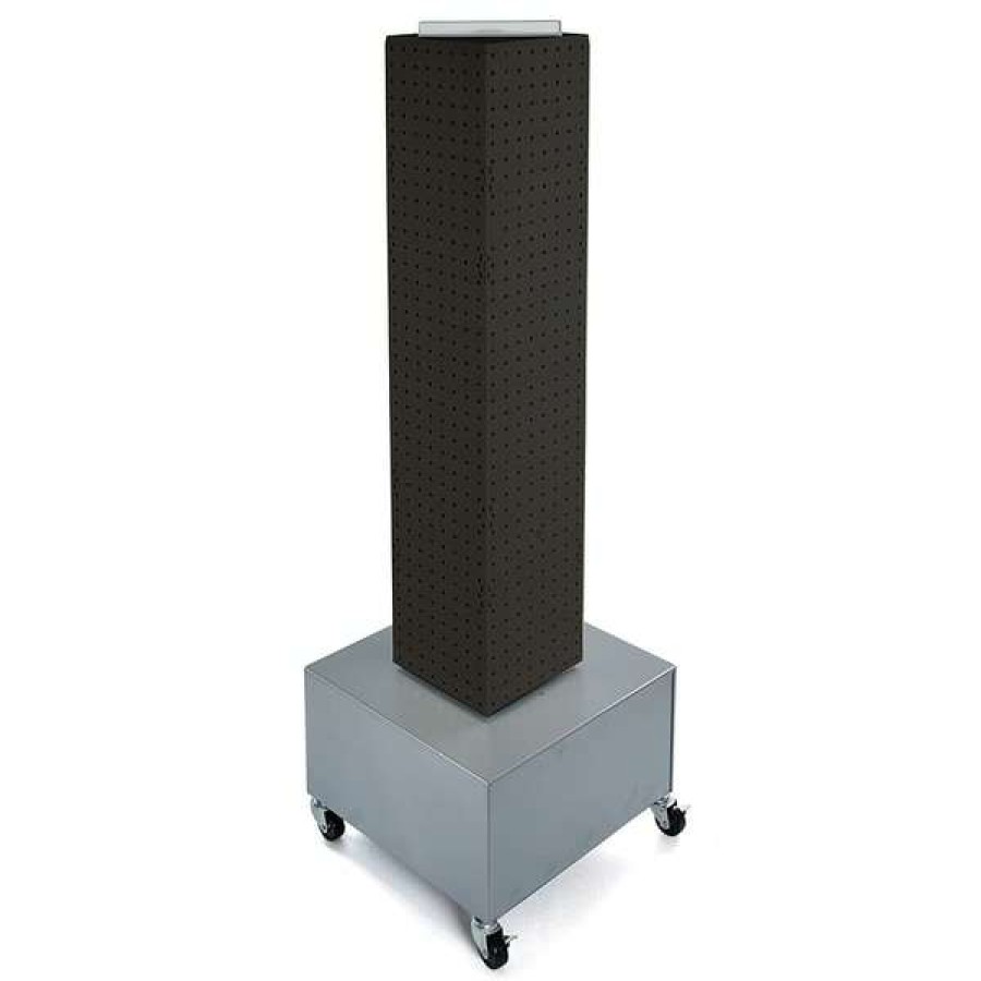 Shop Four-Sided Pegboard Floor Revolving Display Panel Size: 8 W X 40 H Hot