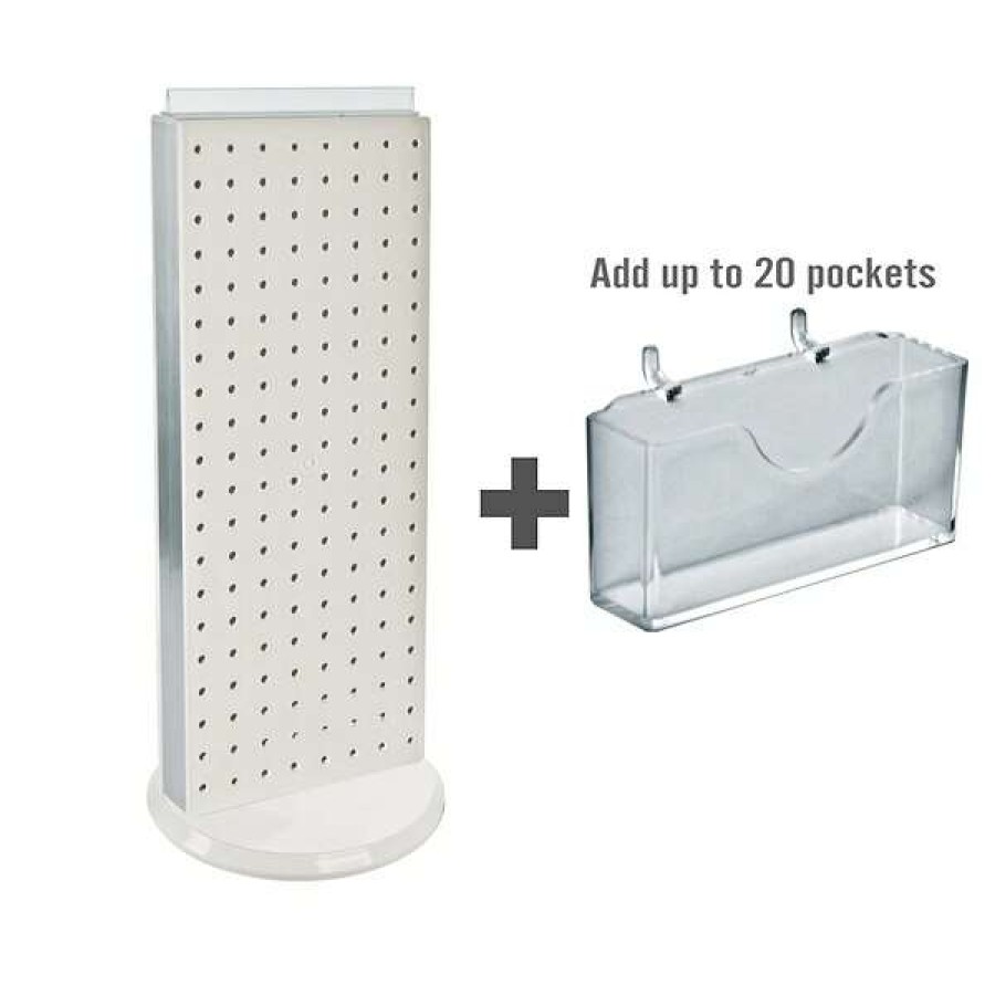 Shop 20 Pocket Revolving Pegboard Gift Card Kit For Countertop 8 X 21 Clearance