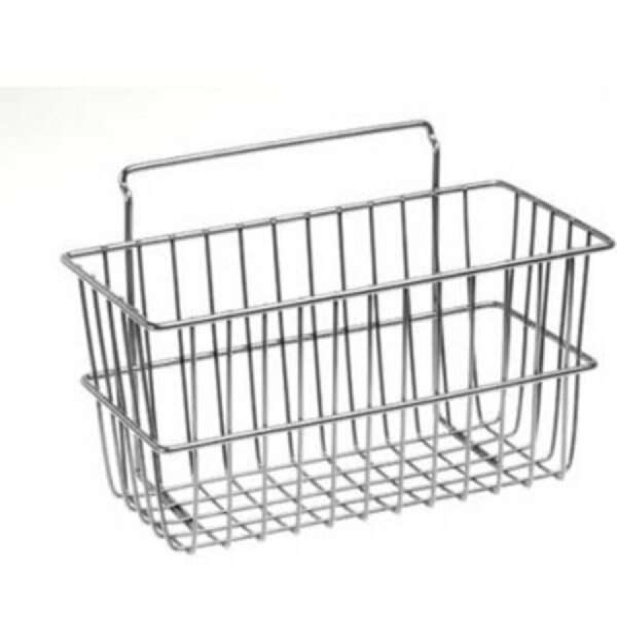 Outlet Slat Wall Small Basket, , 12 X 6 X 6 , Chrome Wholesale