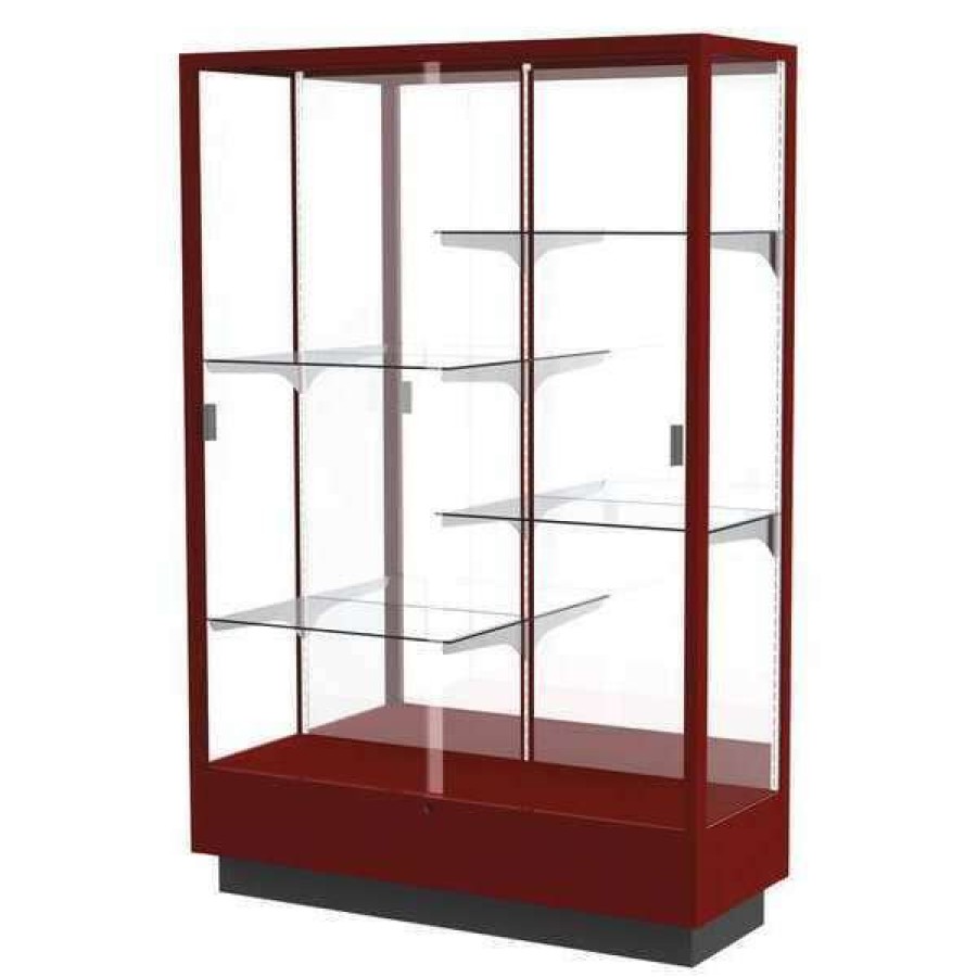 Shop Floor Case, 48X70X18, Mirror, Cordovan Wholesale