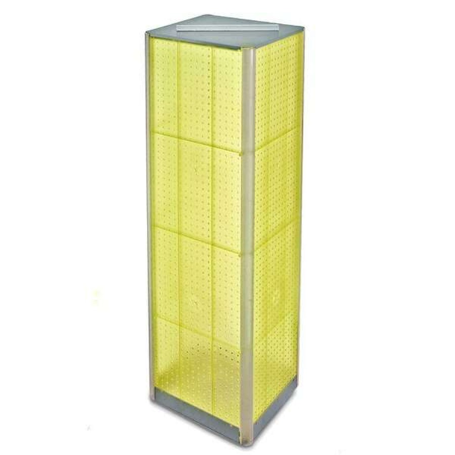 Shop Four-Sided Pegboard Floor Revolving Display Panel Size 16 W X 60 H Clearance