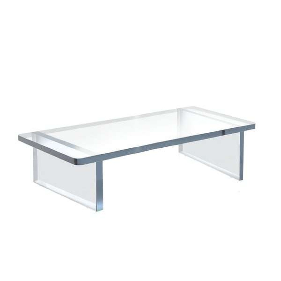 Shop Clear Acrylic 22 W X 6 H 1/2 Thick Riser W/ Bumpers Online