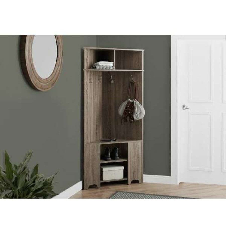 Shop Hall Tree, 67 H, Dark Taupe Corner Unit New