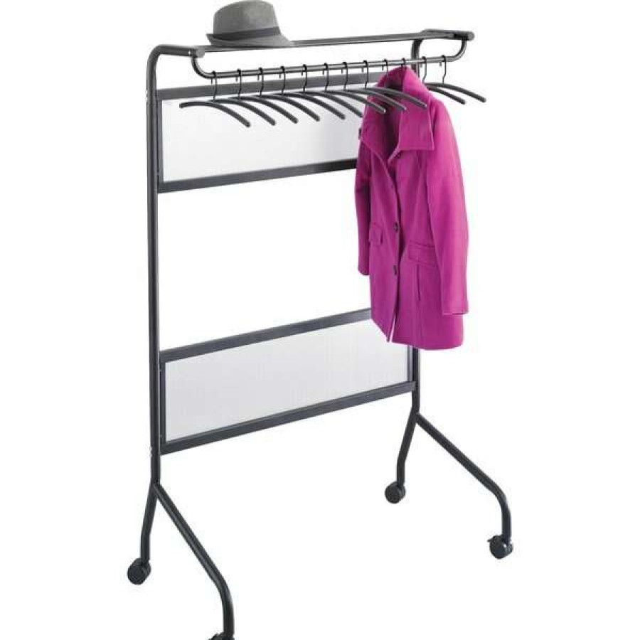 Shop Garment Rack, Stand Alone, Black Clearance