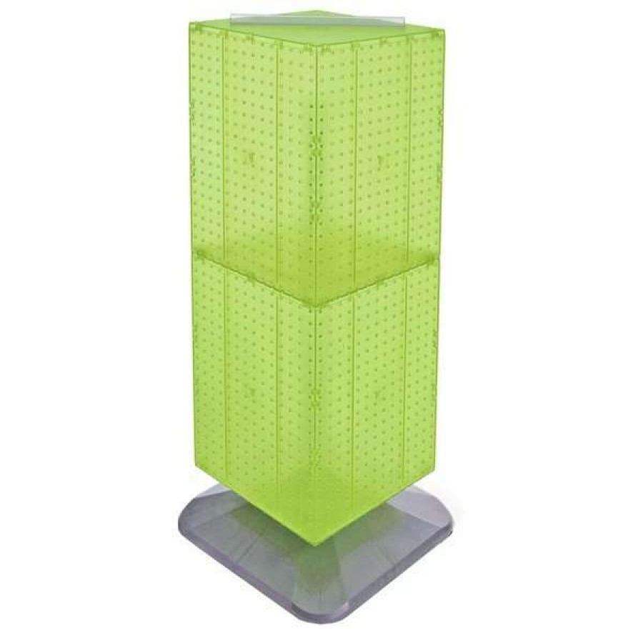 Shop Four-Sided Pegboard Tower Revolving Display Panel Size 14 W X 40 H New