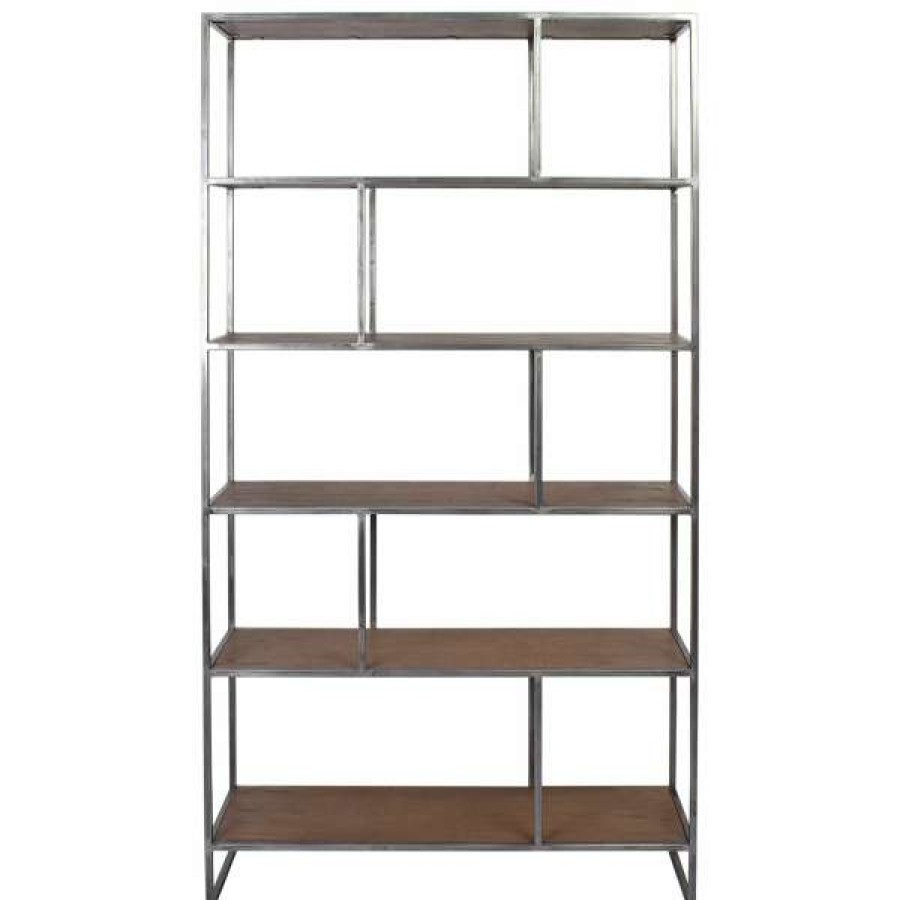 Affinity Furniture Tendy Style Dyne Ashwood & Iron Display Shelf, 100X189Cm Wholesale