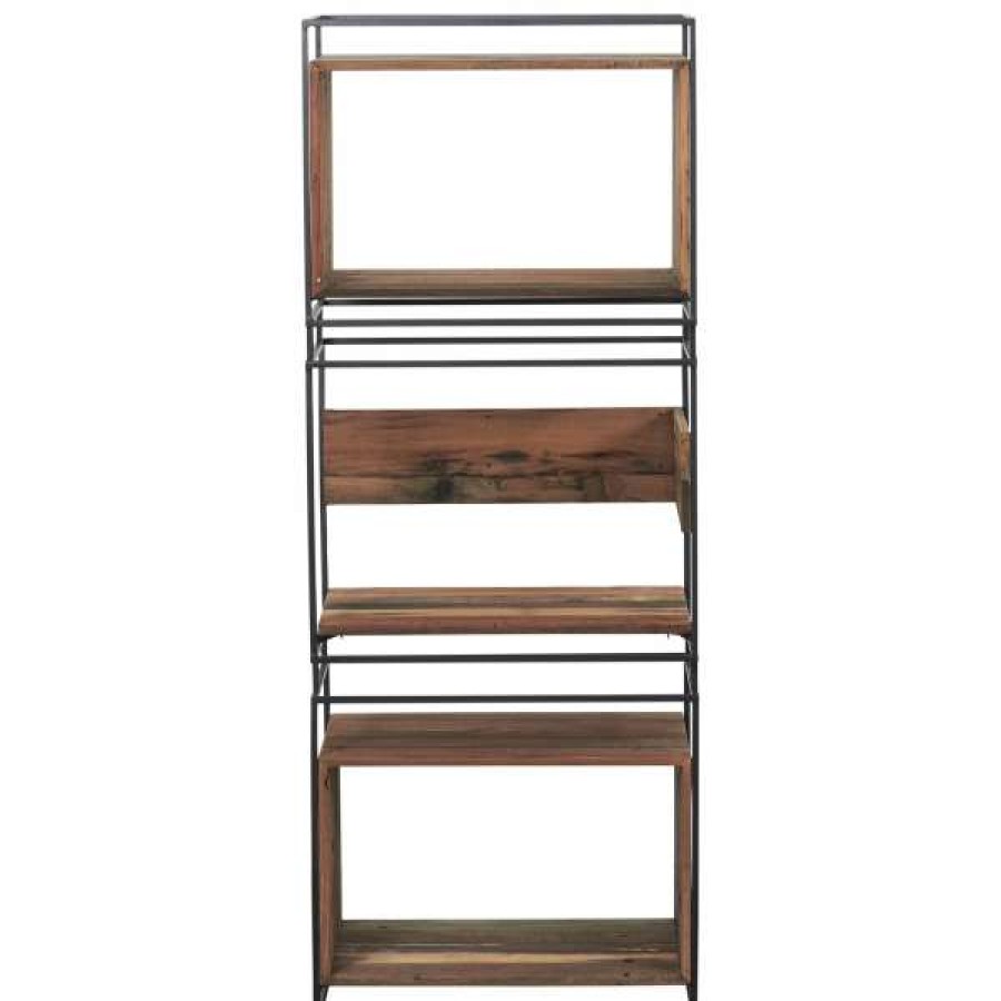 Superb Lifestyles New Arrivals Nako Commercial Grade Reclaimed Timber & Iron Display Shelf Best